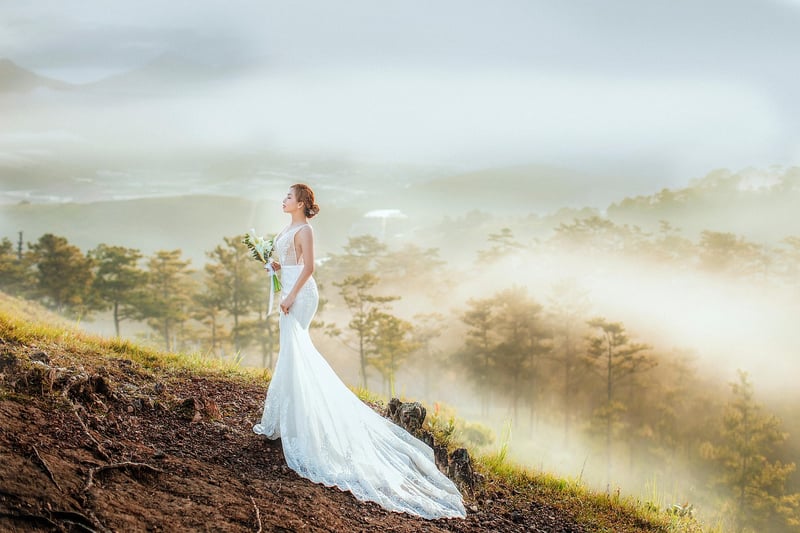 Bespoke bridal veil